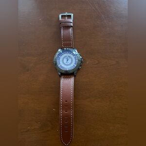 Amazon Brown and Silver Men's Watch